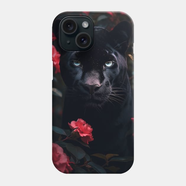 Floral Black Panther 2 Phone Case by Shibuz4.art