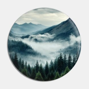 Misty Forest - Landscape Pin