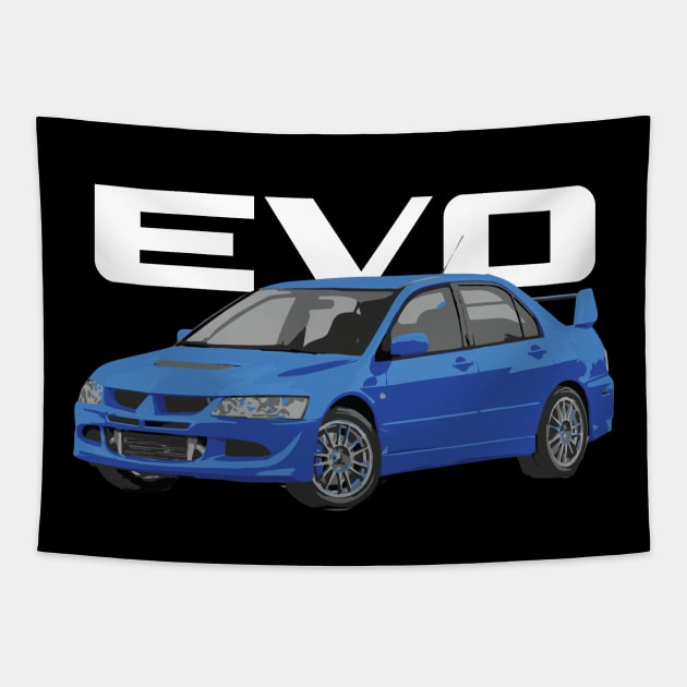 blue by you evo 8 Tapestry by cowtown_cowboy