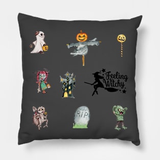 Halloween and witch Pillow