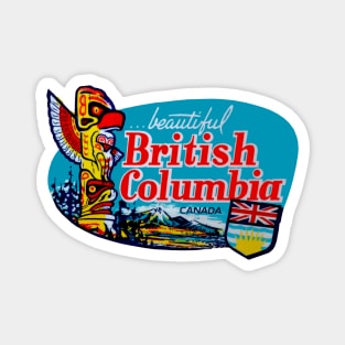 Beautiful British Columbia Canada Vintage Magnet