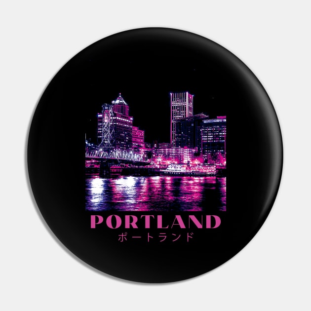 Portland Oregon Aesthetic Pin by Ferrazi