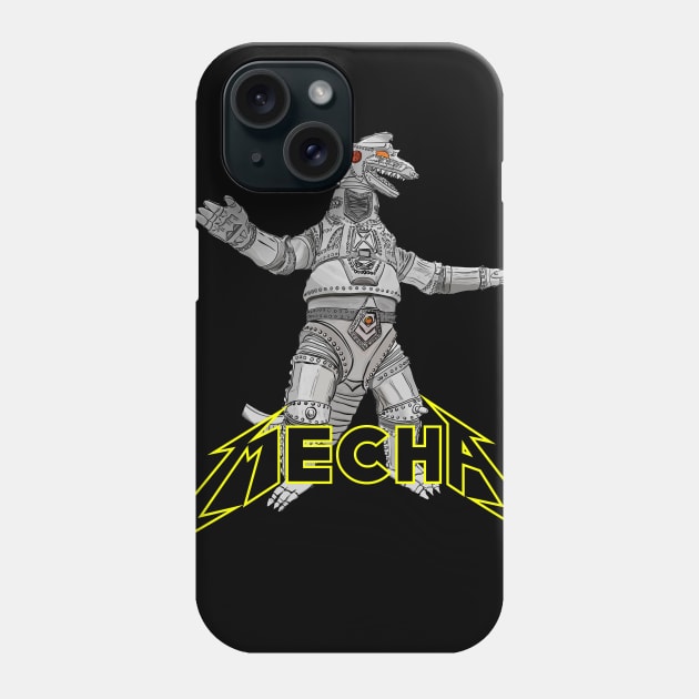 Heavy Metal Mechagodzilla Phone Case by Turbo Mecha Giant Dino