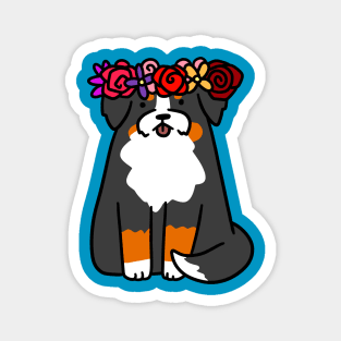 Flower Crown Bernie Magnet