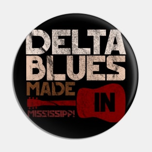 Mississippi delta blues vintage music festival distressed Pin