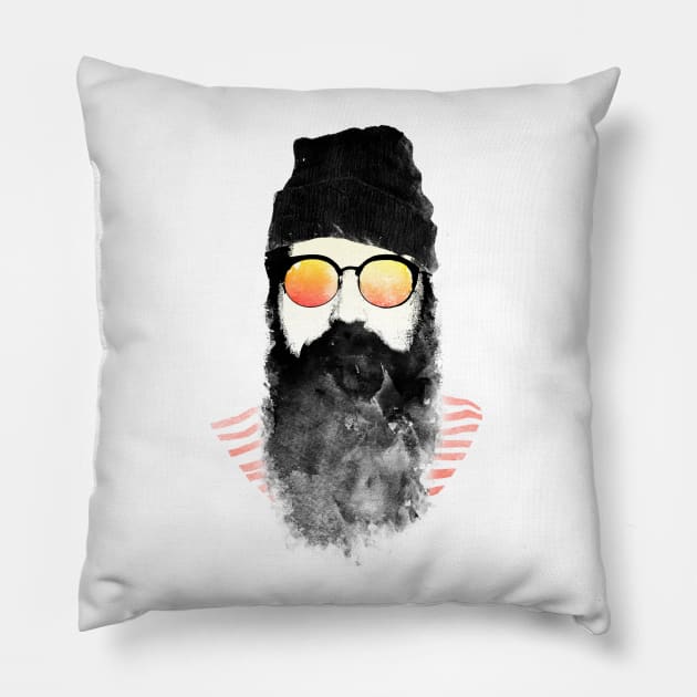 Hipster Chillin Pillow by ruifaria