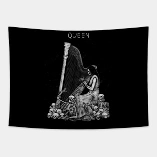 Family Skull Play Queen Tapestry