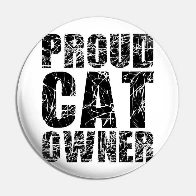 Proud Cat Owner Pin by LefTEE Designs