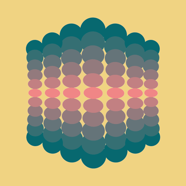 Geometric navy abstract minimal circles by carolsalazar