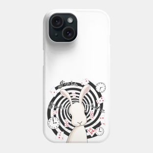 White Rabbit In Wonderland Phone Case