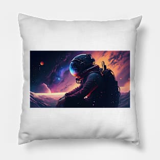 Astronaut thinker Pillow