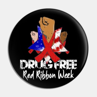 Red Ribbon Week Awareness In October We Wear Red Pin