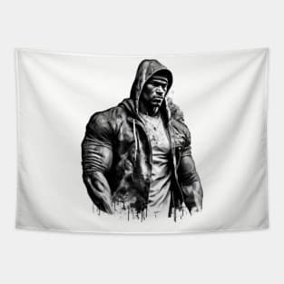 Nipsey Retro Black and White Tapestry