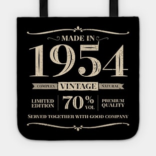 70 years. Made in 1954 Tote