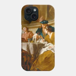 Luncheon with Figures in Masquerade Dress by Jean-Francois de Troy Phone Case