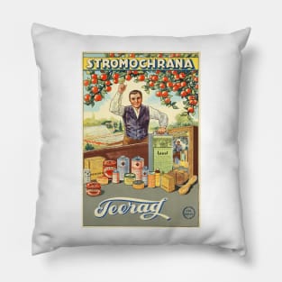 TEERAG Stromochrana Agriculture Insecticide Poison Vintage Advertisement Poster Pillow