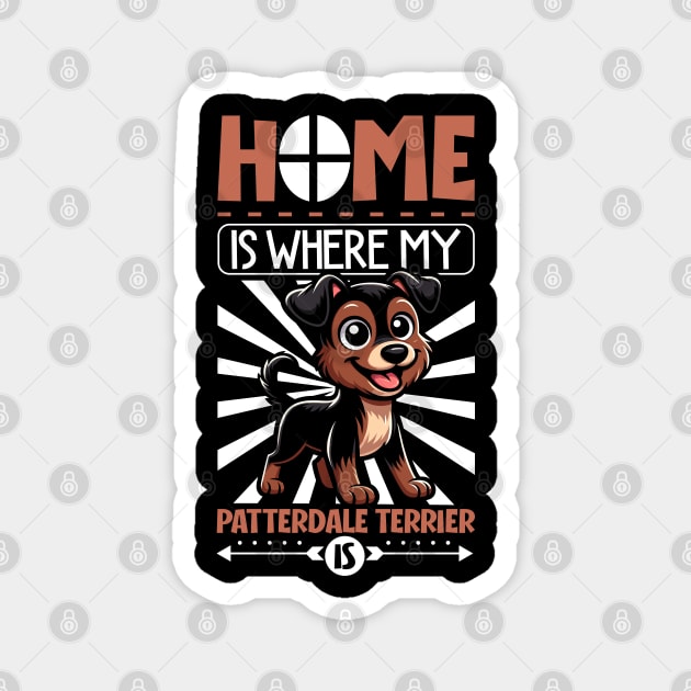 Home is with my Patterdale Terrier Magnet by Modern Medieval Design