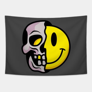 Smiley Skull Tapestry