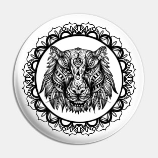 Bengal Tiger Mandala Pin