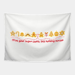 Santa's Sweet Treats Holiday Cookies Tapestry