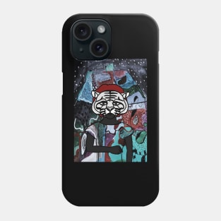 The Bengal NFT - FemaleMask with AnimalEye Color and DarkSkin on OpenSea Phone Case