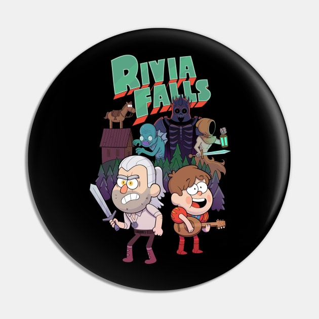 Rivia Falls Pin by Queenmob