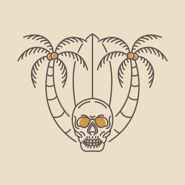 Aloha Summer Skull 2 by VEKTORKITA