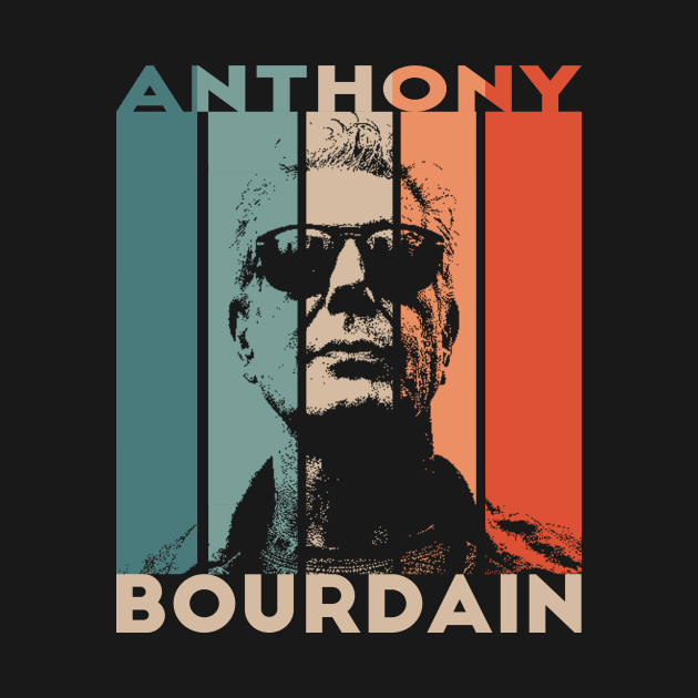 Anthony Bourdain Retro by Mollie