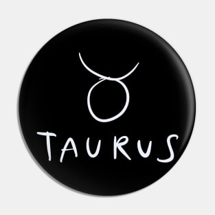 Taurus Zodiac Sign Pin