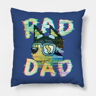 Rad DAD Glitch Pillow