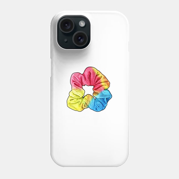 Scrunchie VSCO Girl Hair Tie Girls Colorful Rainbow Phone Case by DD2019