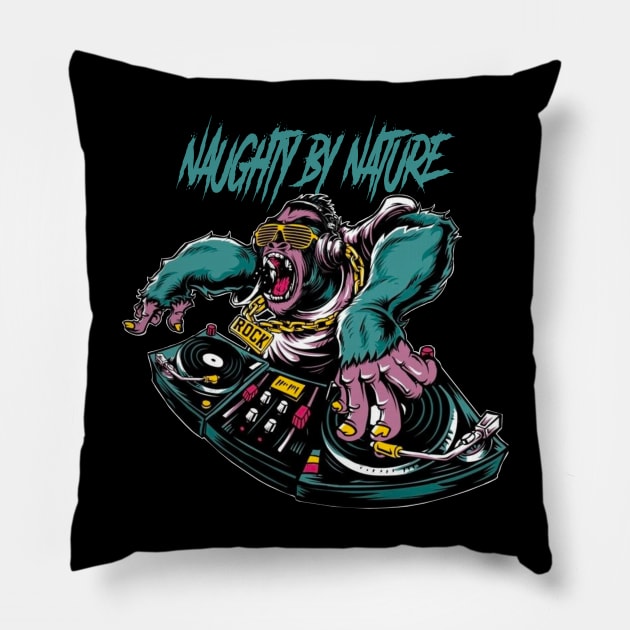 NAUGHTY BY NATURE RAPPER Pillow by Tronjoannn-maha asyik 