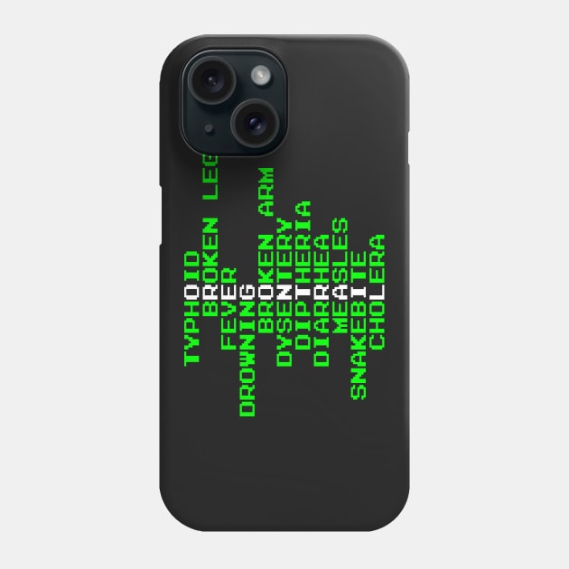 Oregon Trail - Ways to Die in the West Phone Case by everyplatewebreak