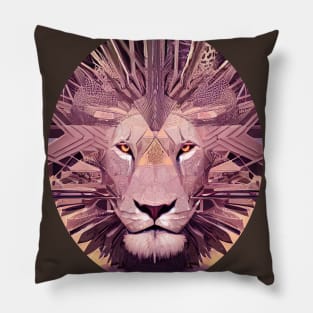 Geometric Lion Pillow