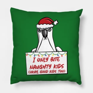 Only Bite Naughty Kids Cockatoo Pillow