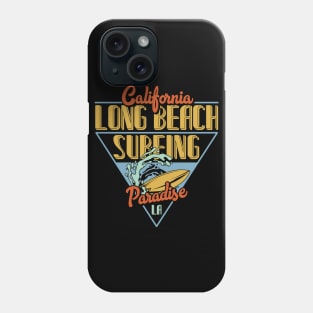 California Long Beach Surfing Phone Case