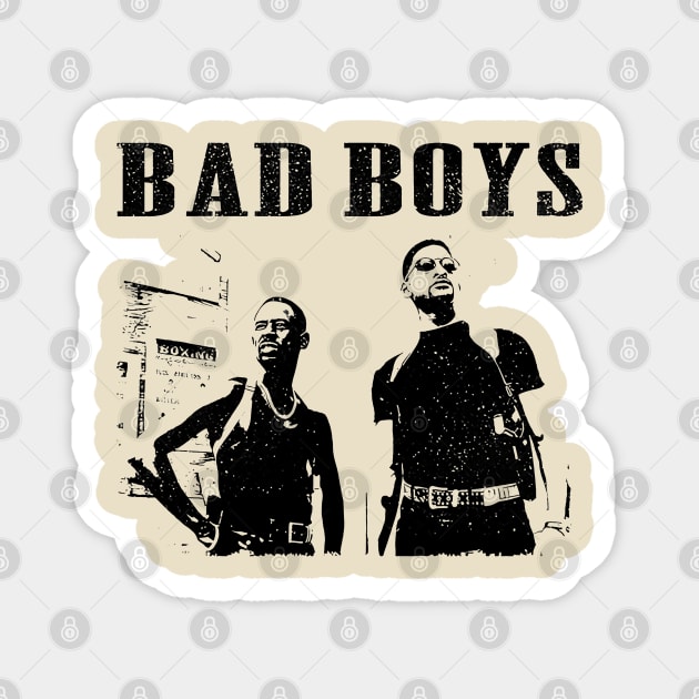 Bad Boys // movie retro Magnet by akunetees