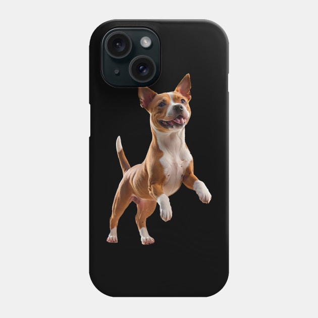 Cute and Sweet Amstaff Puppy Phone Case by FurryBallBunny