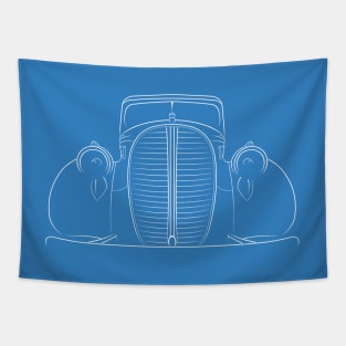 1939 Ford Pickup - front Stencil, white Tapestry