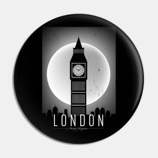 London black and white poster Pin