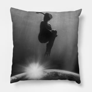 Suspended In Space Pillow