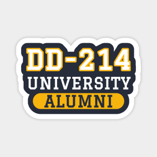 Patriotic DD-214 University Alumni Magnet