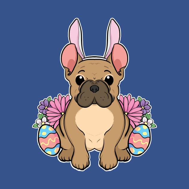 French Bulldog Easter Bunny by Starline Hodge