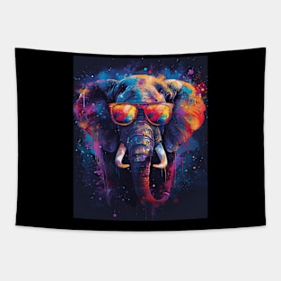 Elephant Birth Rituals Tapestry