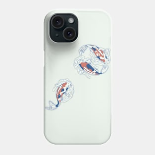 Koi Lake Traditional Japanese Minimalist by Tobe Fonseca Phone Case