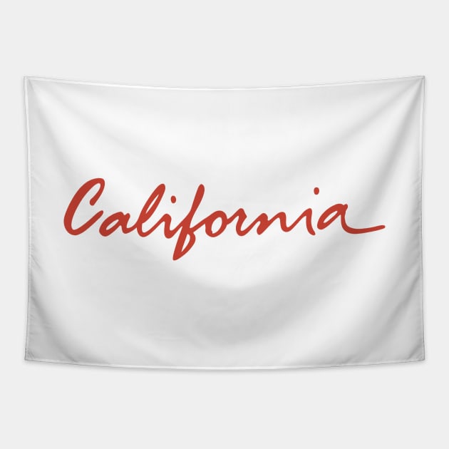 The California License Plate Tapestry by FranklinPrintCo