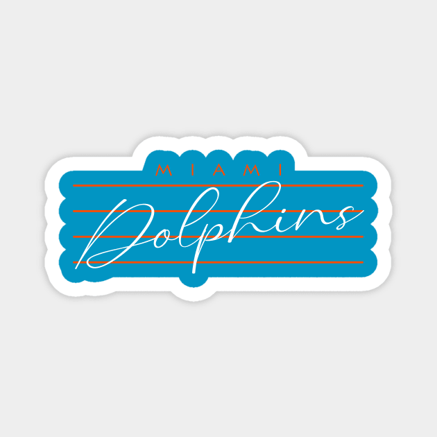 Miami Dolphins Magnet by CovpaTees