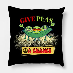 Give Peas a Chance Pillow