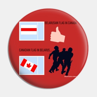 Canada and Belarus Pin