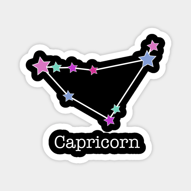 A Zodiac Sign Test Capricorn Magnet by Helena Morpho 